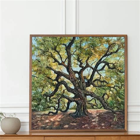 Oak Tree Painting Etsy