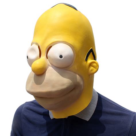 Unglücklicherweise Ländlich Medizin Homer Simpson Latex Mask Sui Hand