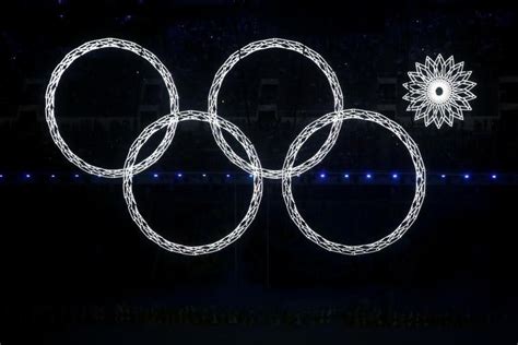 one of the olympic rings malfunctions during sochi opening ceremony sochi olympics opening