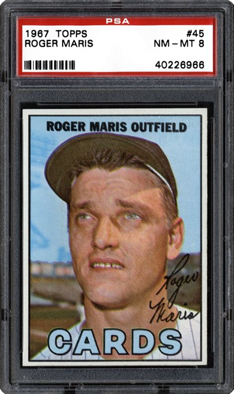 Maybe you would like to learn more about one of these? 1967 Topps 45 Roger Maris - Baseball Cards
