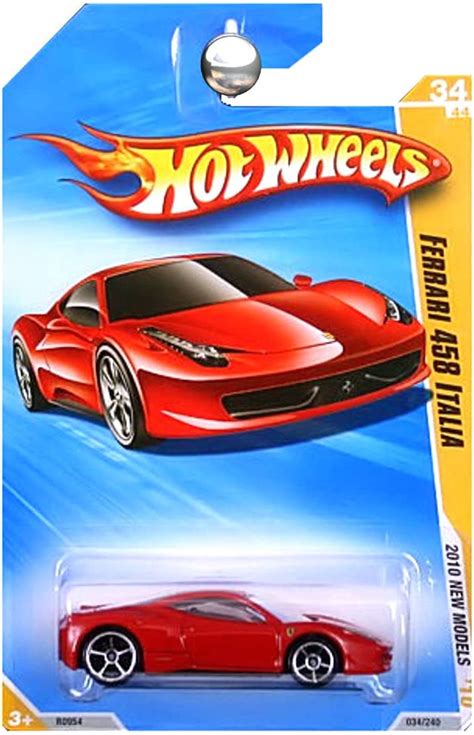 Hot Wheels 2010 Ferrari 458 Italia 034240 10 New Models 1 64 Scale