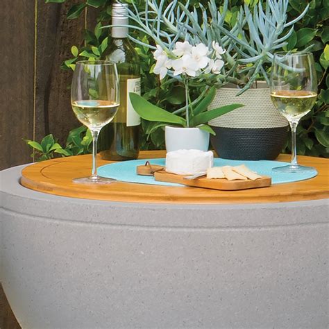 Décofire 65cm Bamboo Round Table Top Bunnings Warehouse