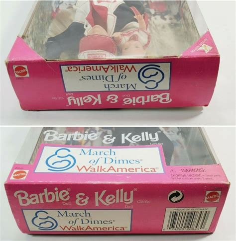 New 1998 March Of Dimes Walk America Barbie And Kelly Dolls Kmart Mattel 20843 Ebay