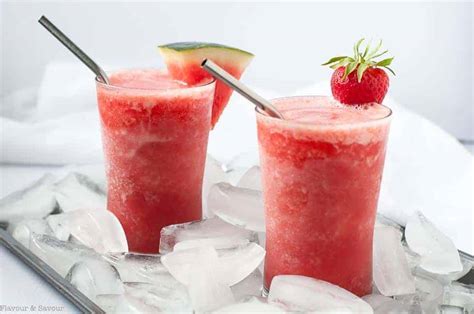 Strawberry Watermelon Sangria Slushie Flavour And Savour