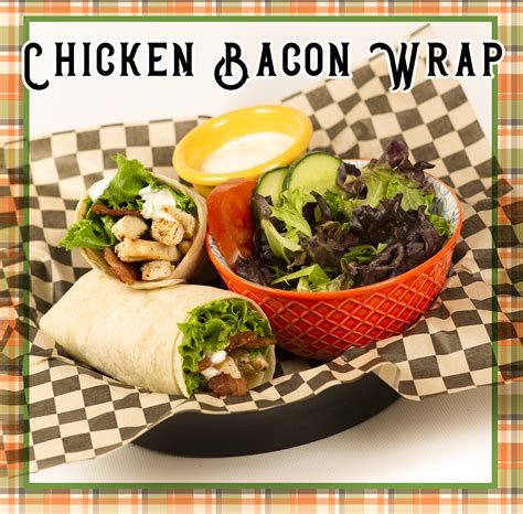 Chicken Bacon Wrap The Atom Bistro And Coffee Bar