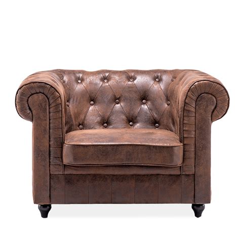 Chesterfield Armchair King Armchair In Chesterfield Suede Leather