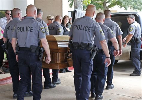 The Casket Of Oklahoma City Canine Officer K 9 Kye Is Carried Into A