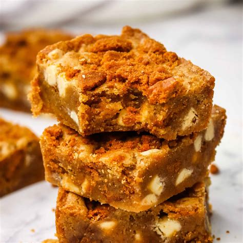 Biscoff Blondies A Quick And Easy One Bowl Recipe