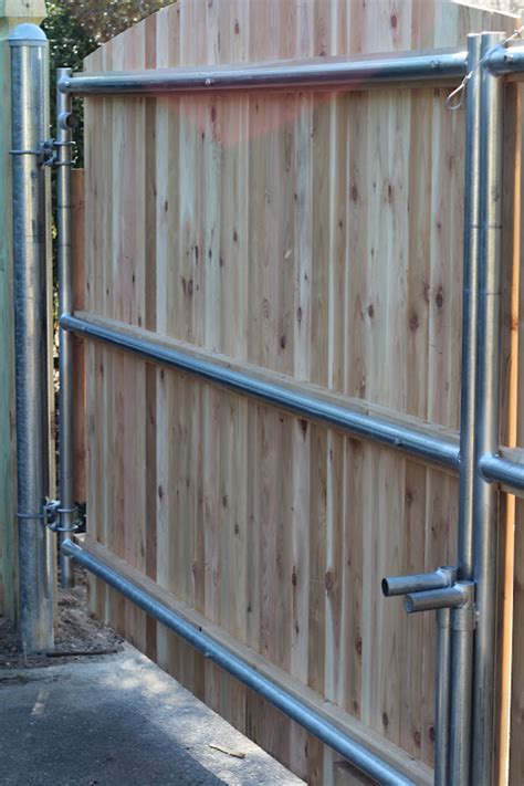 How To Build A Wood Fence Gate With Metal Posts Do This Upgraded Home