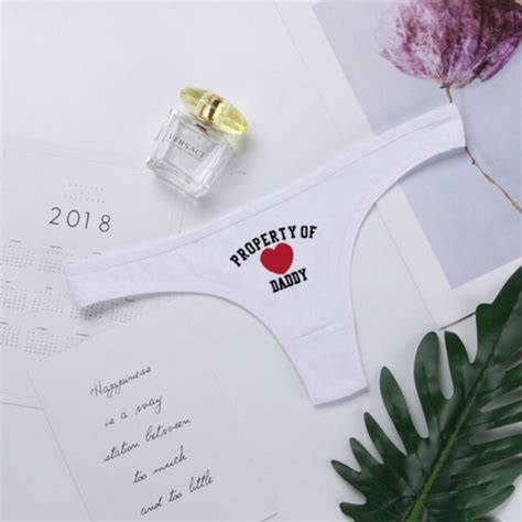 Witte String Property Of Daddy White Thong Property Of Daddy Size S Funny