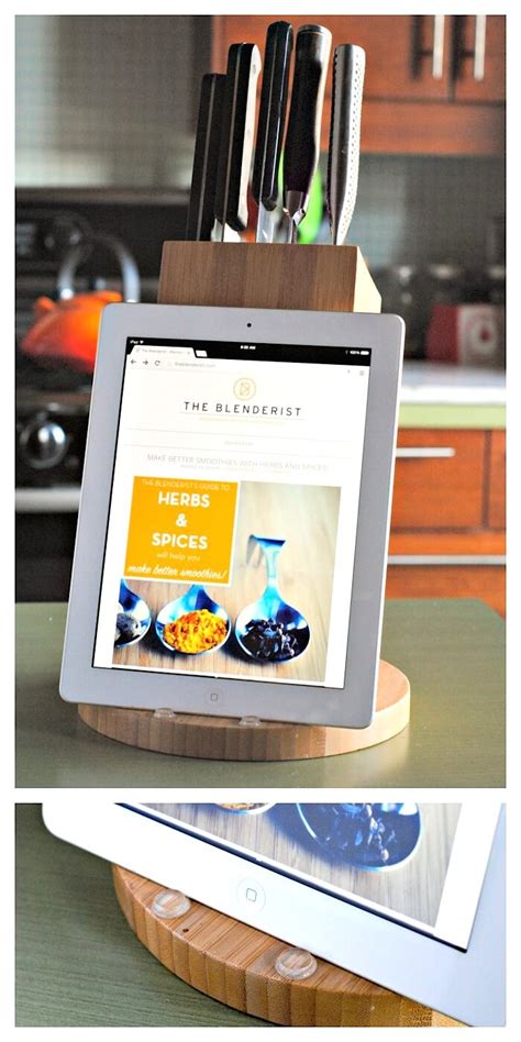 Knife Block Ipad Stand Black Food Bloggers Club By The