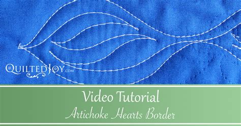 Maybe you would like to learn more about one of these? Video Tutorial: How To Quilt The Artichoke Hearts Border Quilting Design | Quilted Joy