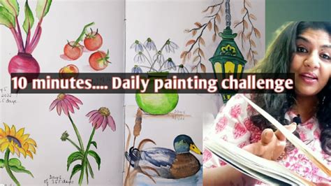 Day 1 To Day 31daily Painting Challengemy Experience My