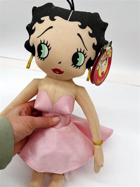 Vintage Stuffed Betty Boop Doll With Pink Dress Nwt Retro Etsy