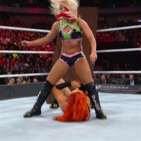 Alexa Bliss Puts Becky Lynch Through A Table To Take The Smackdown Women S Title Wwe Tlc 2016