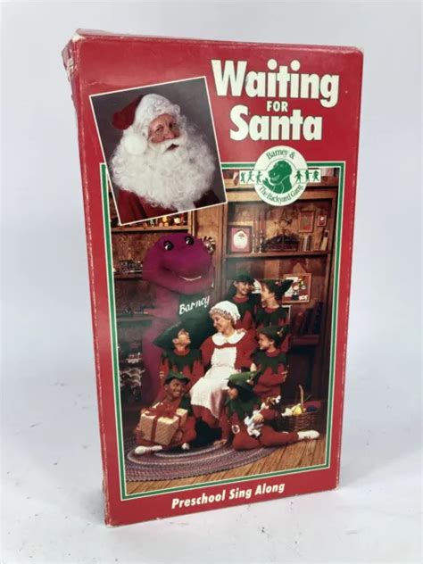 BARNEY THE Backyard Gang Waiting For Santa Prebabe Sing Along VHS Tape Rare PicClick