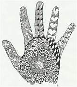 Zentangle Hand Patterns Hands Easy Coloring Zentagle Designs Pages Doodle Knitting Colouring Board Henna Drawings Zen Choose Ii sketch template