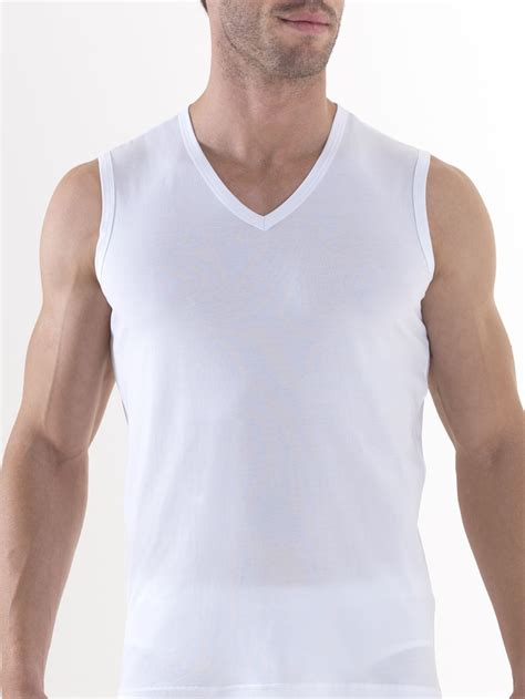 V Neck Tank In White Sizes S To Xl Mens Tops Tank Man Tops