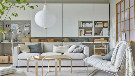 A Stylish And Storage Friendly Living Room Ikea Living Room Living