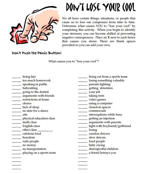 Ontspecialneeds On Twitter A Worksheet To Identify What Causes You To