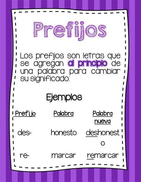 Prefijos Y Sufijos Spanish Teaching Resources Prefixes In 2021