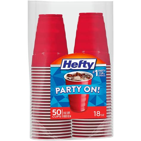 The Best Hefty Party On Plastic Party Cups 18 Ounce 50 Count Home And Home