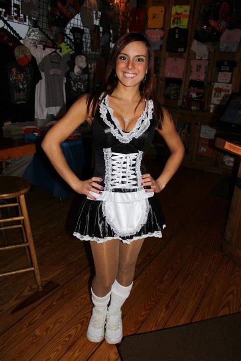 French Maid Hooters Girl In Tan Coloured Pantyhose Fop Fansofpantyhose On Tumblr