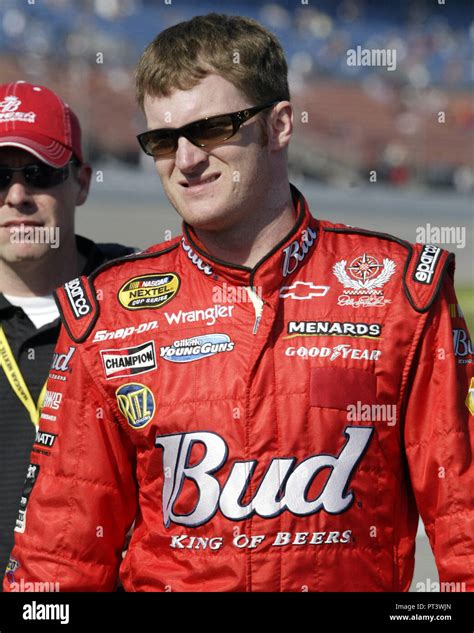 dale earnhardt jr waits on pit road for his turn to qualify for the hershey s take 300 at
