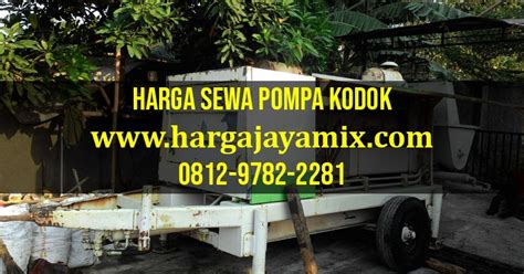 Tata cara pemesanan readymix murah & sewa concrete pump. Harga Sewa Pompa Beton Kodok (Portable Concrete Pump)