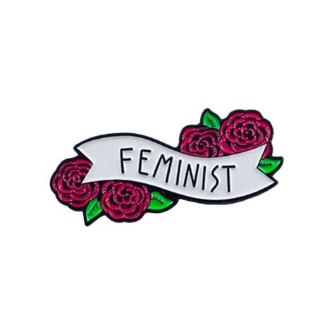 feminist and roses feminist pin in 2021 feminist pins feminist enamel pins enamel pins