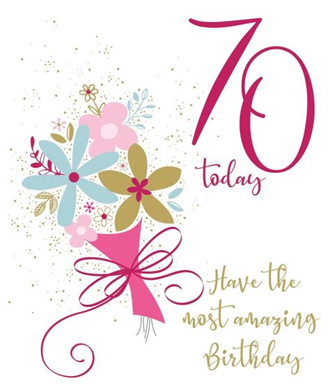 70th Birthday 70th Birthday Card Happy Birthday Wishes Photos Happy