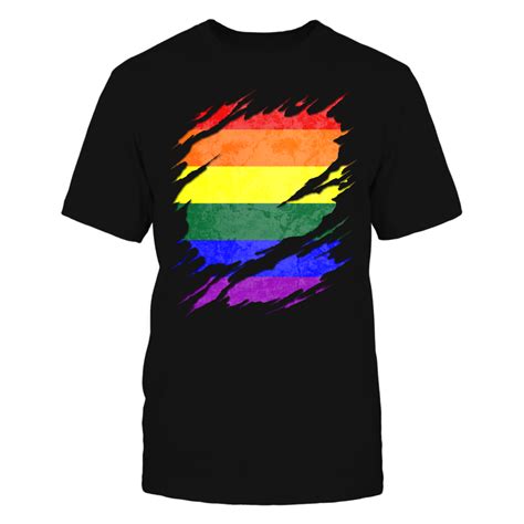 Lgbt Gay Pride Rainbow Flag Ripped Gay Pride Rainbow Flag Pride