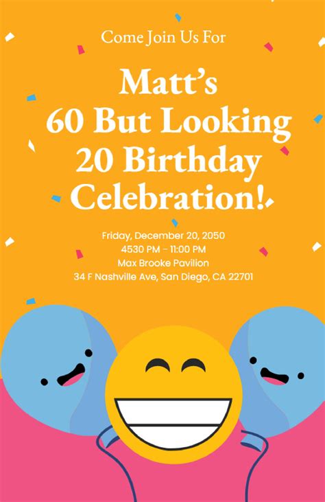 Funny Birthday Poster Template In Psd Illustrator Word Publisher