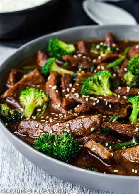 Using a slotted spoon, transfer the beef to a plate and set it aside. Easy Instant Pot Beef and Broccoli Video - Mommy's Home ...