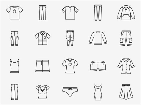 20 Clothing Vector Icons Part 02