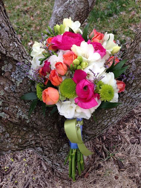 Country Spring Bridesmaid Bouquet Floral Impressions