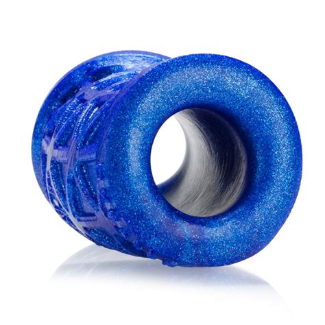 Buy The Morph Curved Silicone Ball Stretcher Blueballs Metallic Blue Oxballs Blue Ox Designs