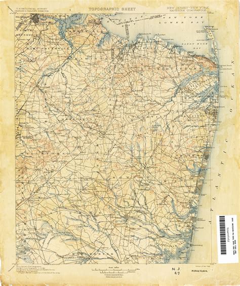 New Jersey Topographic Maps Perry Castañeda Map Collection Ut