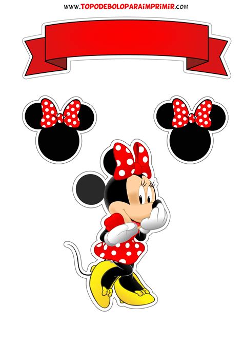 topo de bolo minnie