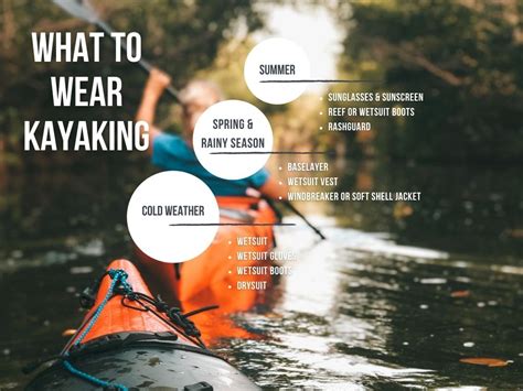 What To Wear Kayaking Wetsuit Wearhouse Blog