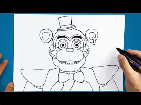 How To Draw Freddy Five Nights At Freddy S Security Breach Youtube