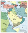 Mapa de Oriente Medio - Tamaño completo | Gifex