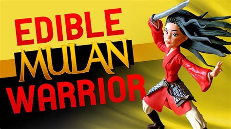 Mulan Warrior Cake Topper Using Modeling Chocolate Youtube