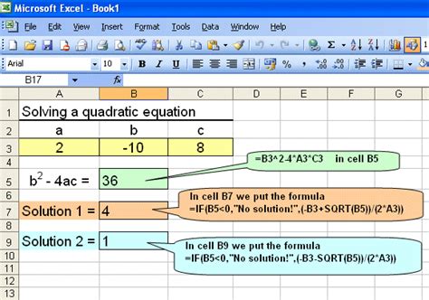 How To Create A Quadratic Equation Table In Excel Tessshebaylo