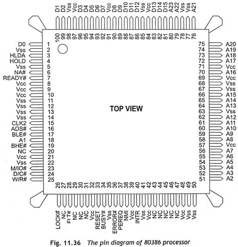 Intel 80386 Pin Diagram Description Eeeguidecom