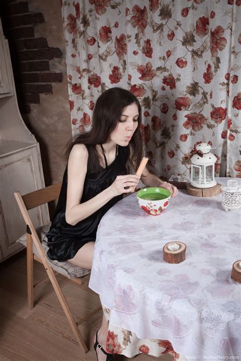 Maia Strips Naked On Her Table With A Candle