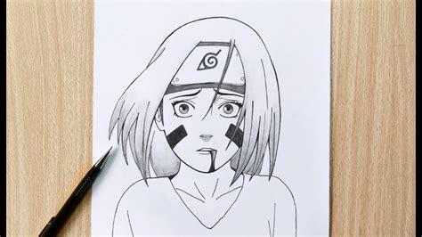 How To Draw Rin Easy Naruto Shippuden How To Draw Rin Step By Step