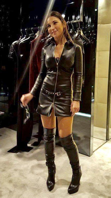 Julie In The Sky Willmakeyourdaybetter Leather Dresses Pvc Outfits