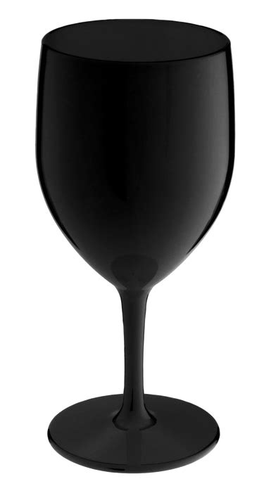 Large Black Wine Glass Set 6 Large Black Wine Glasses