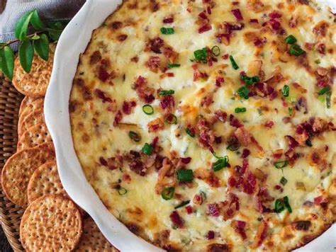 Creamy ranch dip is great, but the bacon brings it to another level. Smoked Gouda and Bacon Dip